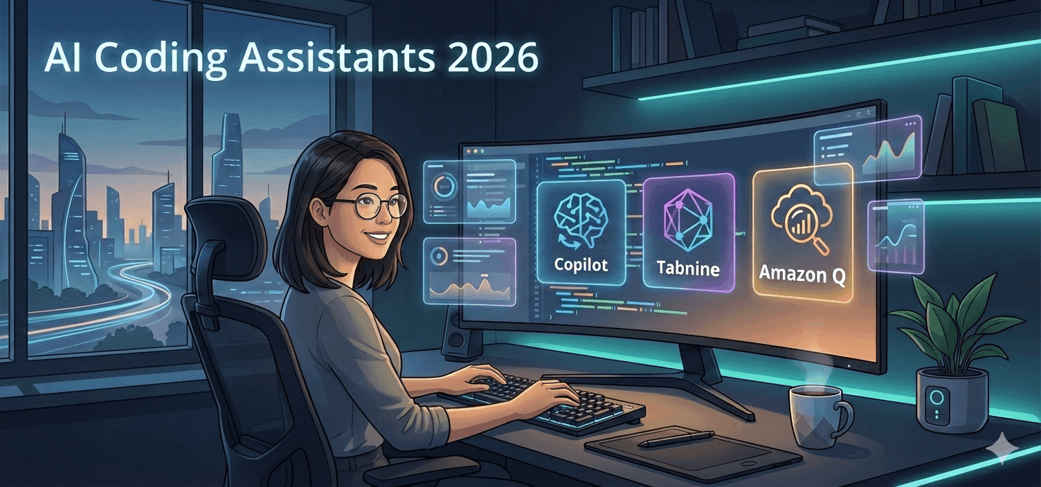 Coding Assistants 2026 GitHub Copilot Tabnine and Amazon Q For Beginners image