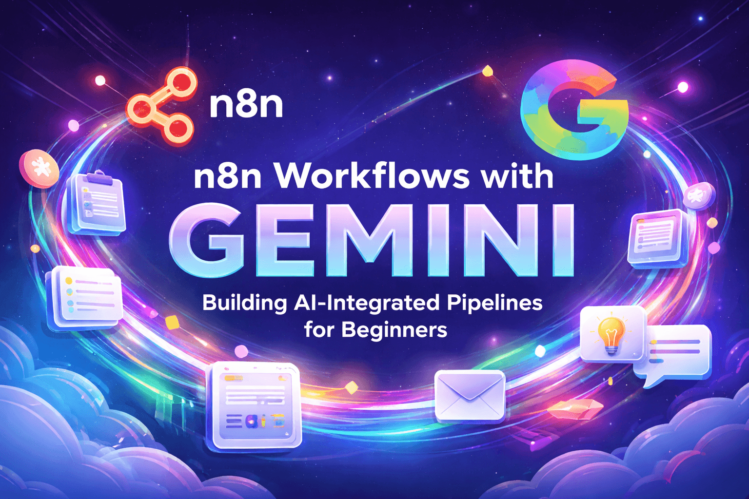 n8n Workflows with Gemini: Building AI-Integrated Pipelines for Beginners image